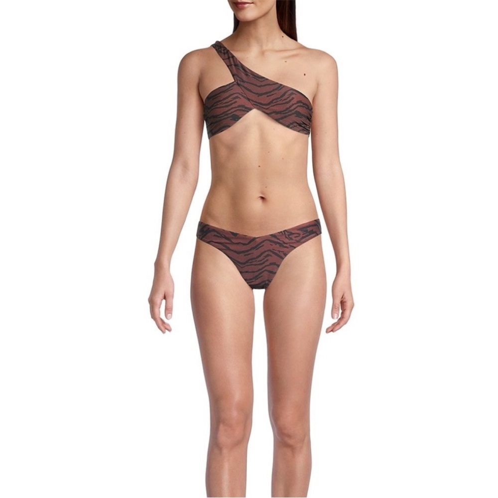 Weworewhat Zebra Print Bikini